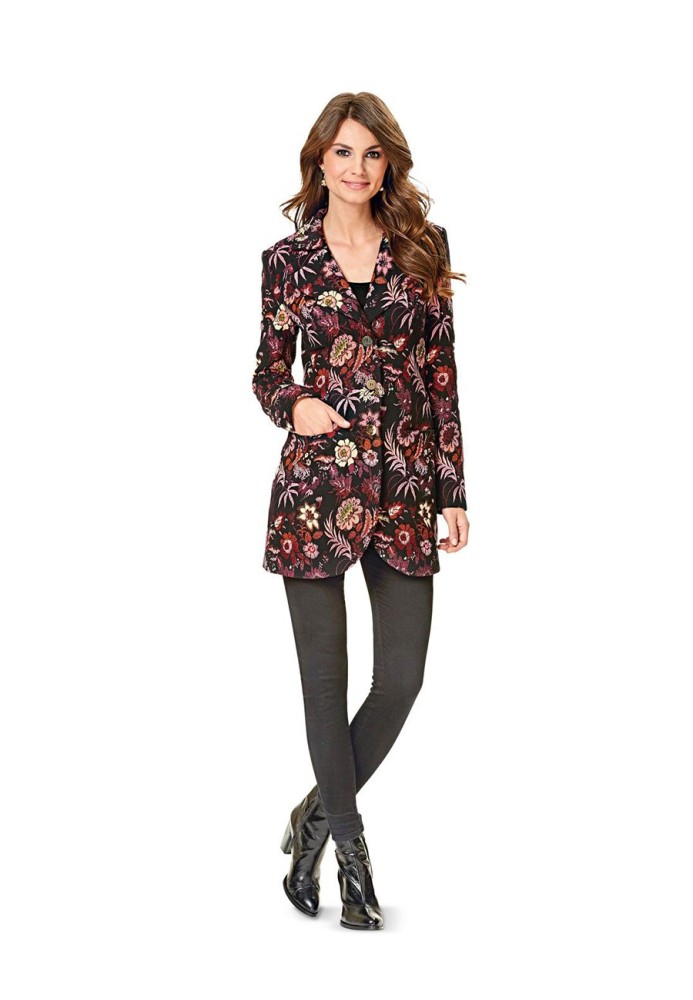 Pattern Jacquard jacket of a fitted silhouette (Burda 2/2016, pattern number 6581 C)