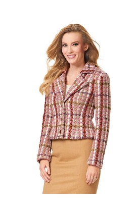 Pattern Jacquard jacket of a fitted silhouette (Burda 2/2016, pattern number 6581 C)