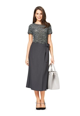 Pattern Mini A-line skirt with a scent (Burda 2/2015, pattern number 6733 B)