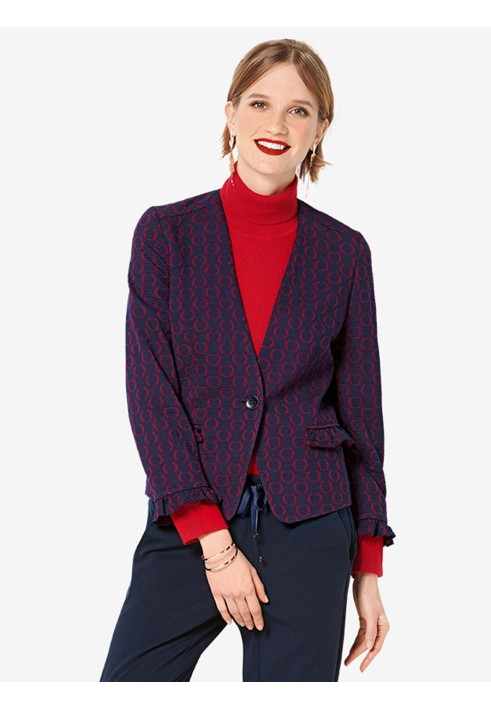 Pattern Slim-fit jacket with narrow lapels (Burda 2/2019, pattern number 6273 B)