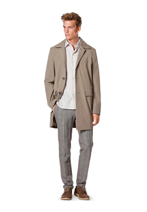 Pattern Short straight-cut jacket with turn-down collar (Burda 1/2014, pattern no. 6932 B)