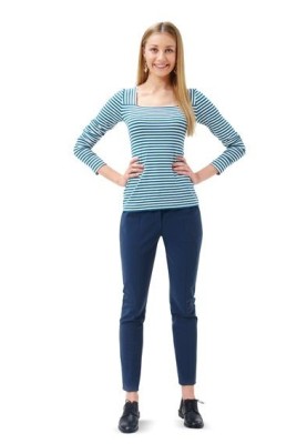 Pattern Leggings with relief seams (Burda 2/2015, pattern number 6750 B)