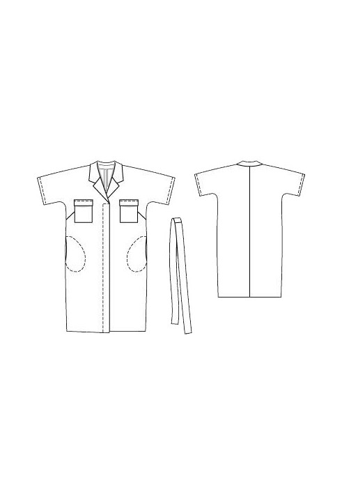 Dress-shirt pattern (Burda 8/2015, pattern number 126 A)