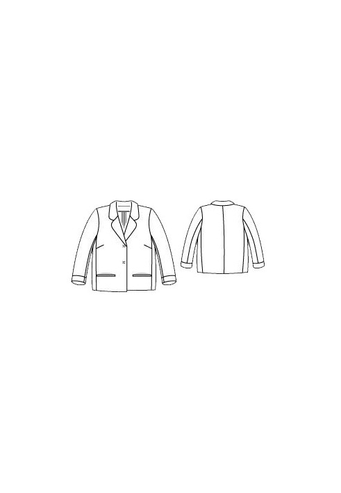 Pattern Short spacious cut jacket (Burda 3/2016, pattern number 116 A)