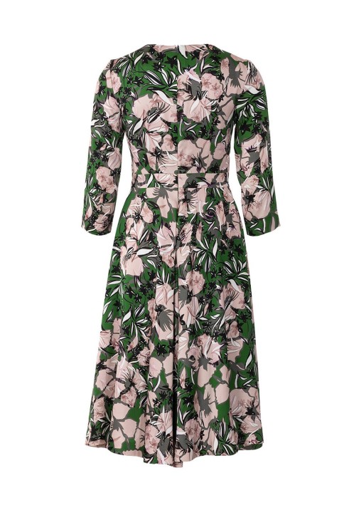 Pattern A cut-away dress with a flared skirt (Burda 2/2019, pattern number 6297 A)