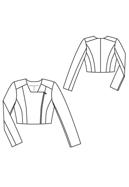 Pattern Waist-length jacket (Burda 12/2015, pattern number 108 A)