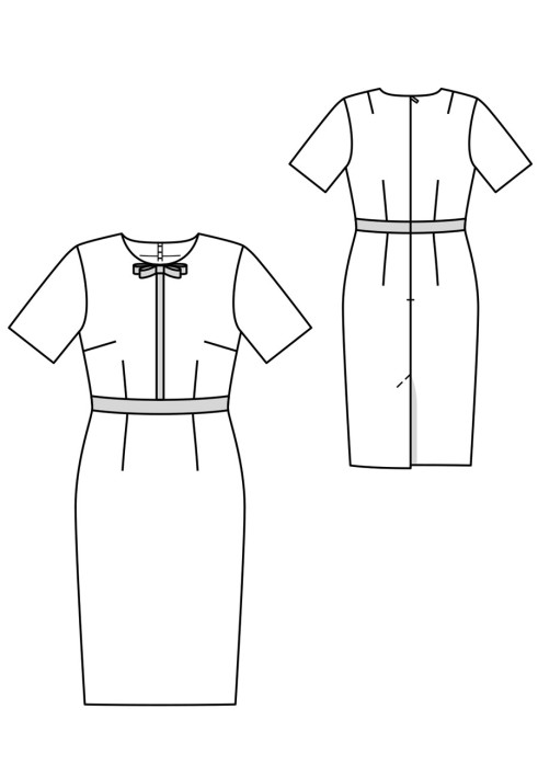 Pattern Sheath dress from Burda Moden 1959 (Burda 1/2019, pattern number 121)