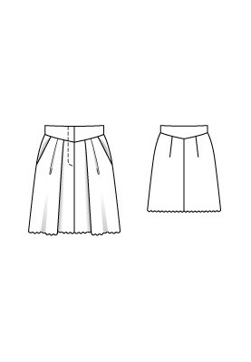 Pattern Lace skirt on a triangular yoke (Burda 5/2012, pattern number 119)