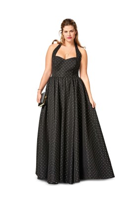 Pattern Lace dress with a lush skirt (Burda 2/2017, pattern number 6487 A)