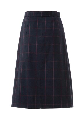 Pattern Flared silhouette skirt with oblique pleats (Burda 2/2019, pattern number 6291 B)