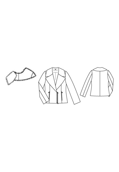 Pattern Jacket with wide lapels (Burda 1/2010, pattern number 102)