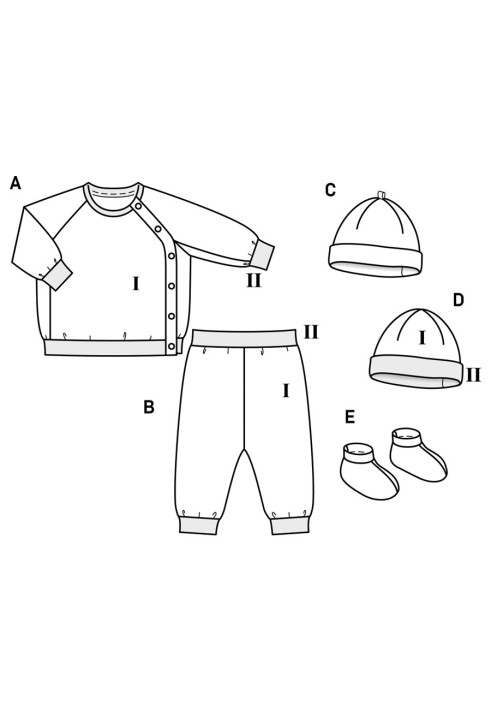 Выкройка Брюки трикотажные на эластичном поясе (Burda 2/2019, № выкройки 9315 B)