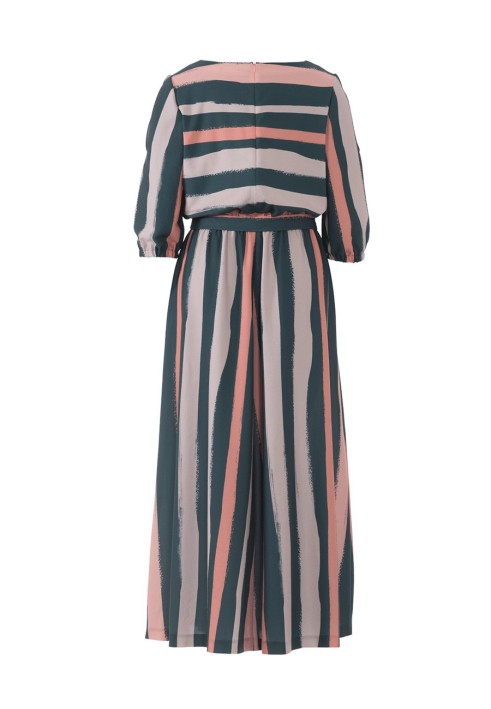 Pattern Long dress with cutouts on the sleeves (Burda 1/2018, pattern number 6449 A)