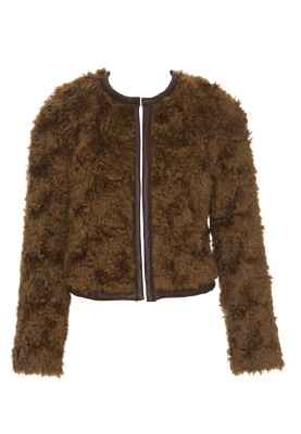 Short faux fur jacket pattern (Burda 8/2012, pattern number 127)