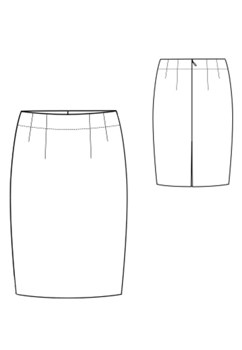 Pattern Straight-cut mini skirt (I love to sew 2/2019, pattern number 118)