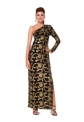 Pattern Evening dress on one shoulder (Burda 1/2014, pattern number 6943 A)