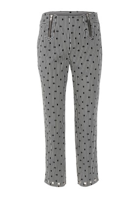 Pattern Pants are narrow with curly inserts on the waist (Burda 3/2018, pattern number 111 A)