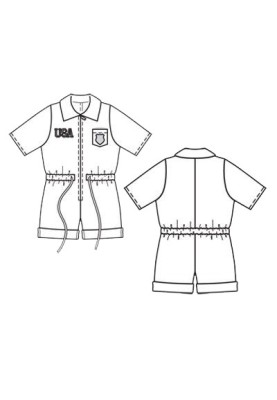 Pattern Carnival costume "Young astronaut" (Burda 1/2012, pattern number 145)