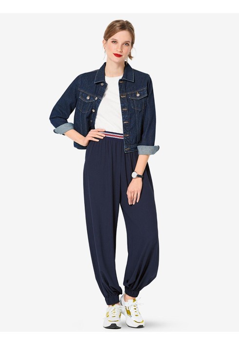 Pattern Culottes with an elastic waistband (Burda 2/2019, pattern number 6283 A)