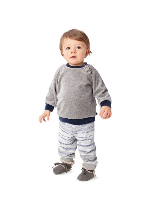 Pattern Pants knitted with elastic band (Burda 2/2015, pattern number 9398 A)