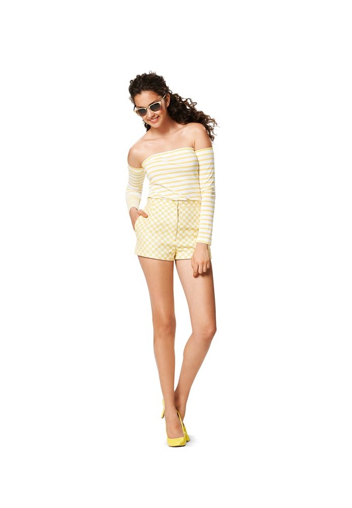 Pattern Short shorts with pockets (Burda 1/2014, pattern number 6927 B)