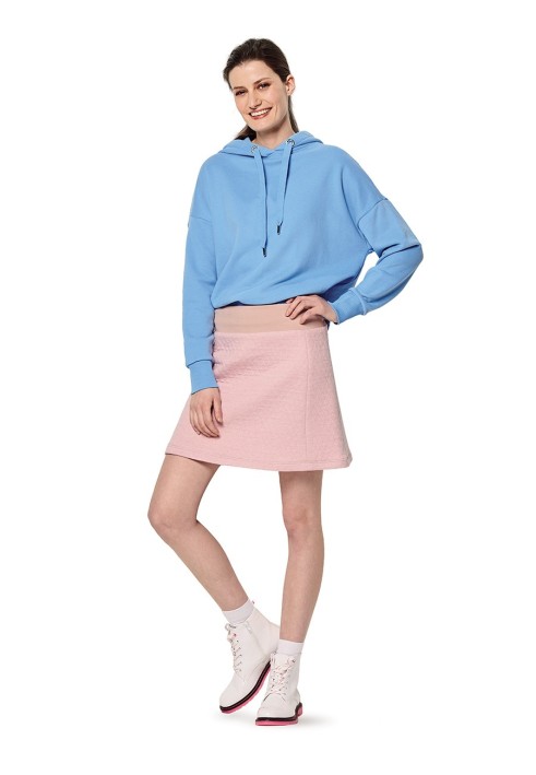 Pattern Knitted skirt with a sewn-in belt (Burda 2/2020, pattern number 6154 C)