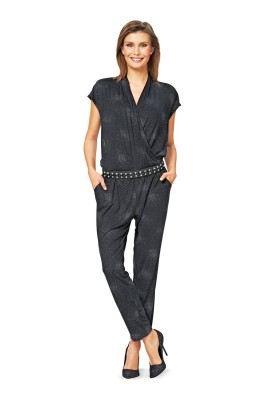 Pattern Knitted overalls with a low waist (Burda 2/2015, pattern number 6702 A)