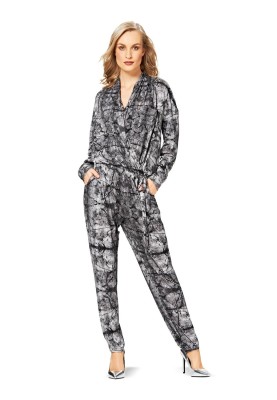 Pattern Knitted overalls with a low waist (Burda 2/2015, pattern number 6702 A)