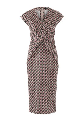 Pattern Sheath dress with original drapery (Burda 1/2018, pattern number 6411 A)