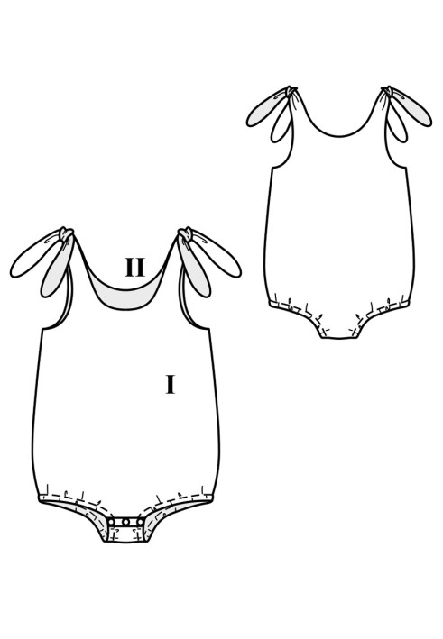 Body pattern for babies (Burda 6/2019, pattern number 132)