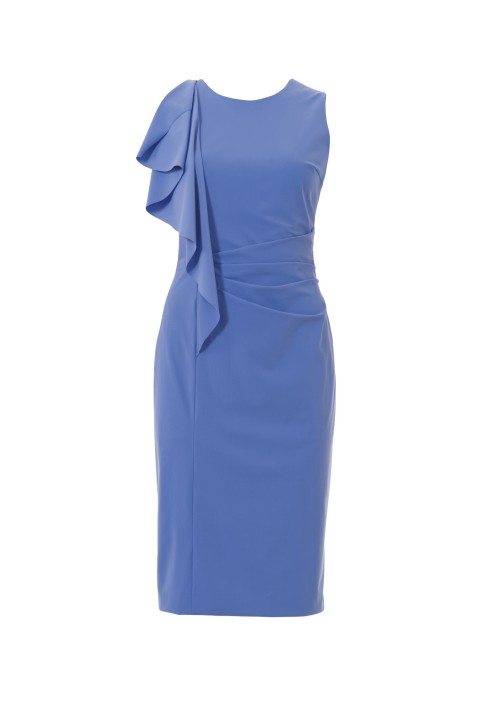 Pattern Sheath dress with flounces and draperies (Burda 3/2016, pattern number 120 A)