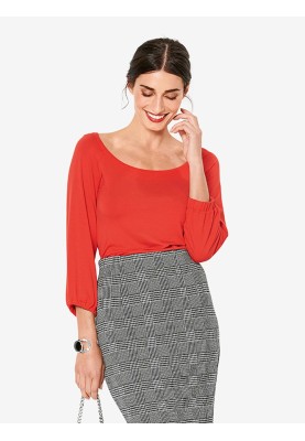 Pattern Knitted top with a wide neckline (Burda 1/2020, pattern number 6202 B)