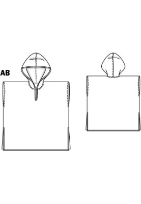 Викрійка Пончо пляжне з махрової тканини (Burda 6/2012, № викрійки 149 B)