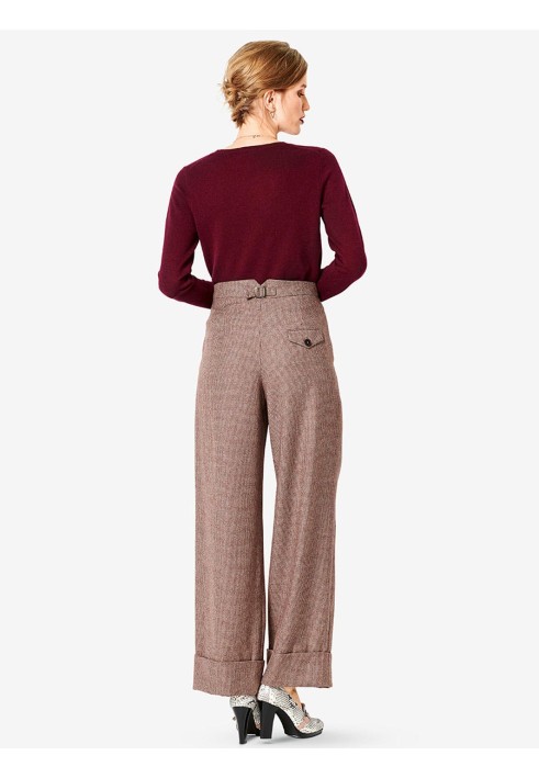 Pattern Marlene trousers with wide lapels (Burda 2/2019, pattern number 6286 A)