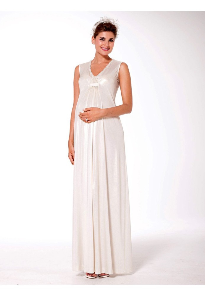 Pattern Maxi wedding dress for expectant mothers (Burda 1/2014, pattern number 6956 C)