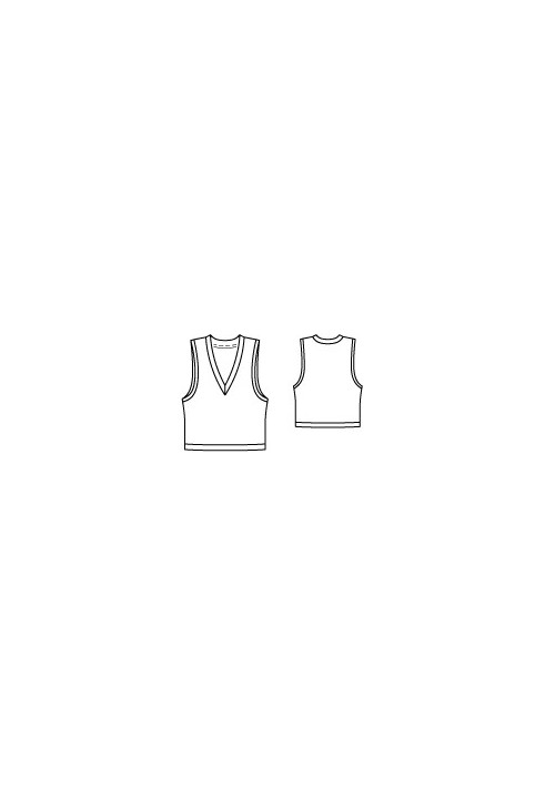 Pattern Vest made of knitted fabric (Burda 8/2012, pattern number 116)