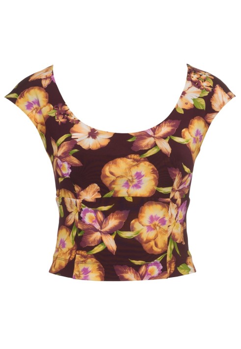 Pattern Fitted top with a wide neckline (Burda 2/2011, pattern number 102 B)