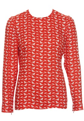 Pattern Blouse of a simple cut with long sleeves (Burda 8/2012, pattern number 109)