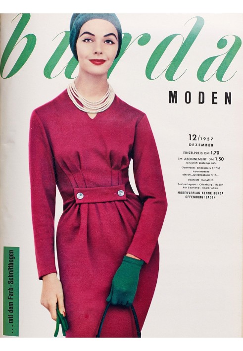 Pattern Sheath dress from Burda Moden 12/1957 (Burda 8/2019, pattern number 121)