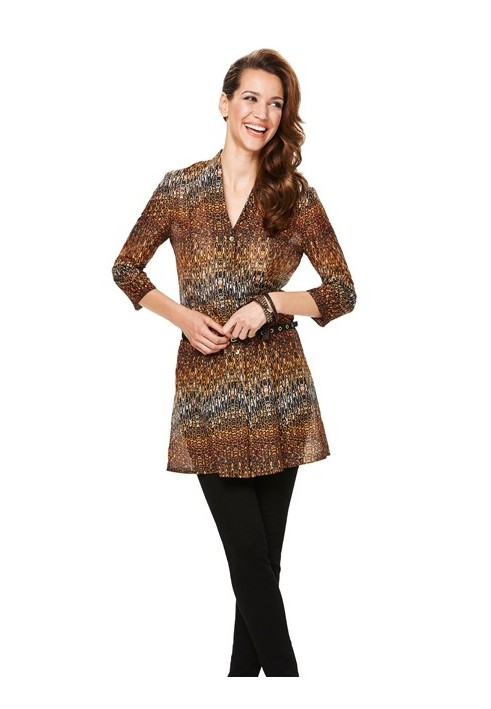 Pattern Blouse-jacket with a fitted cut (Burda 1/2014, pattern number 6909 A)