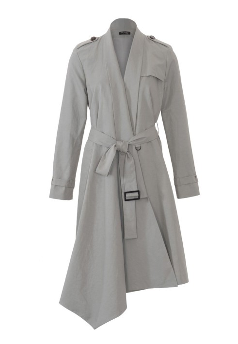 Pattern Trench coat with an asymmetrical bottom and shawl collar (Burda 4/2018, pattern number 103)