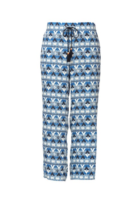 Pattern Straight-cut trousers with a drawstring waist (Burda 1/2020, pattern no. 6218 B)