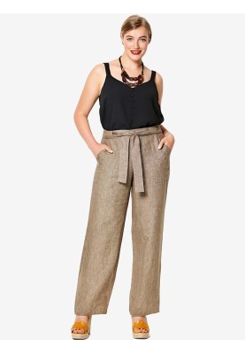 Pattern Straight-cut trousers with a drawstring waist (Burda 1/2020, pattern no. 6218 B)