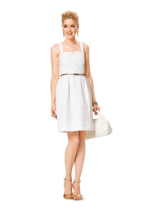 Pattern Sundress with bodice-corsage on straps (Burda 1/2014, pattern number 6918 B)