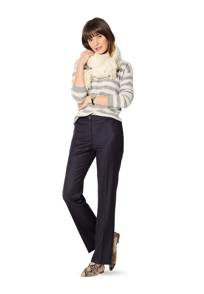 Pattern Pants with arrow pleats (Burda 2/2020, pattern number 6157 A)