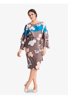 Pattern O-line silk dress (Burda 2/2018, pattern number 6389 A)