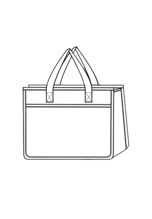 Pattern Shopping bag with long handles (I love to sew 1/2019, pattern number 102)