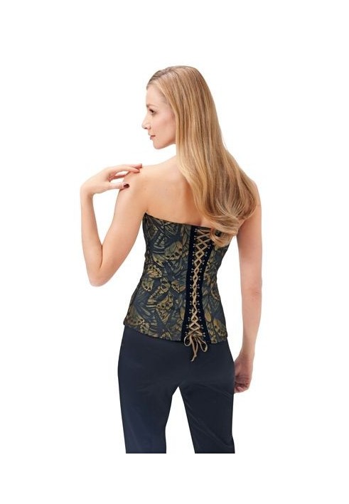 Pattern Corsage-bustier with decorative lacing on the back (Burda 2/2015, pattern number 6709 A)