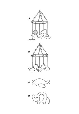 Выкройка Игрушка мобиль для девочек (Burda 2/2016, № выкройки 6625 B)
