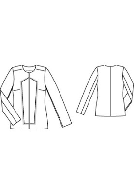 Pattern Linen jacket of a fitted silhouette (Burda 2/2012, pattern number 102)